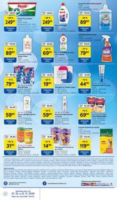 Tesco supermarkety od 29.10. do 3.11.2026