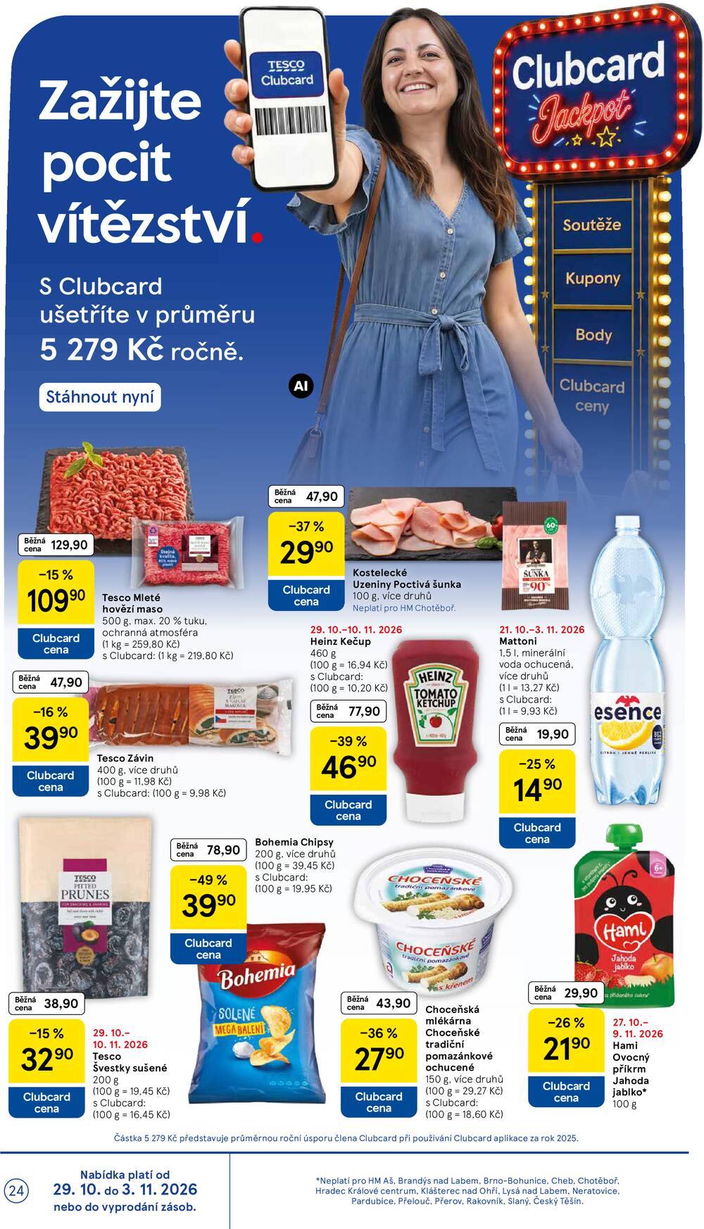 Tesco hypermarkety od 29.10. do 3.11.2026