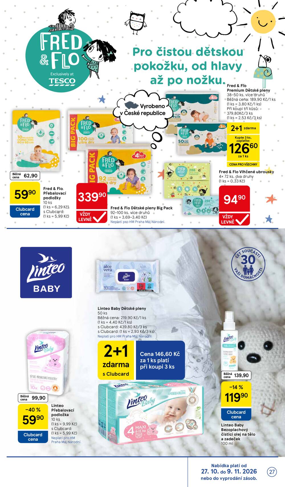 Tesco hypermarkety od 29.10. do 3.11.2026
