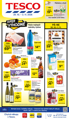 Leták Tesco hypermarkety od 29.10. do 3.11.2026