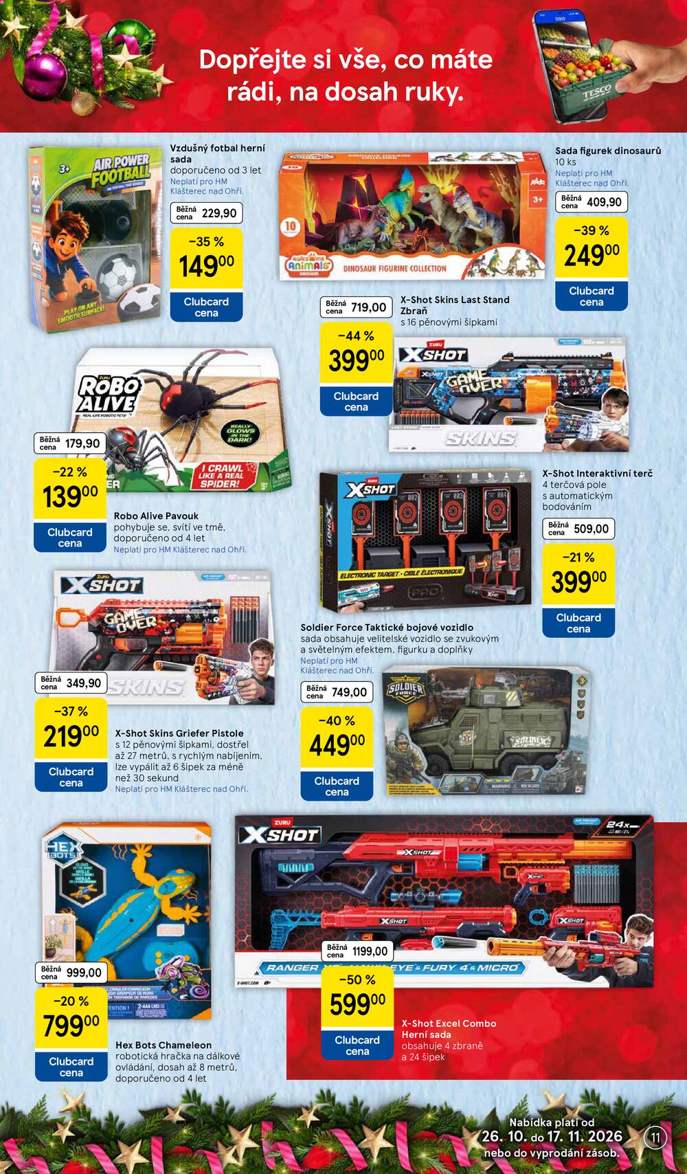 Leták Tesco - Tesco SPECIÁL hypermarkety od 26.10. do 17.11.2026 - strana 11 Leták Tesco - Tesco SPECIÁL hypermarkety od 26.10. do 17.11.2026 - strana 11