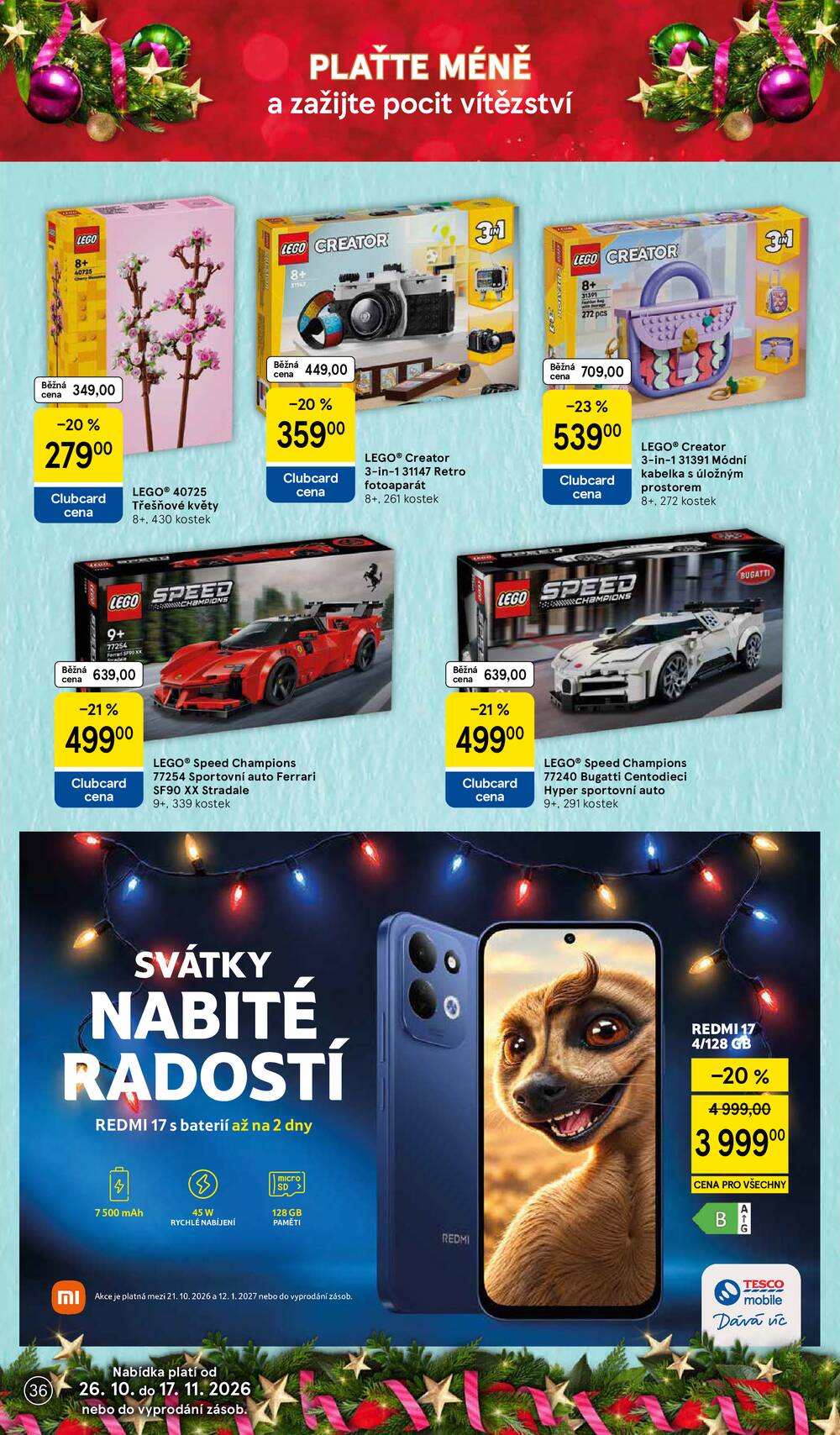 Tesco SPECIÁL hypermarkety  od 26.10. do 17.11.2026