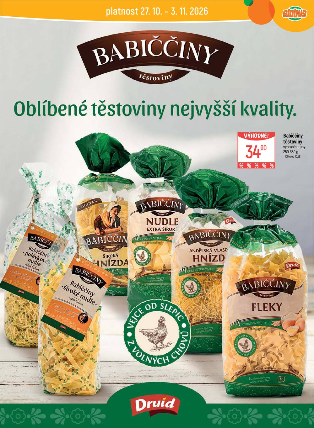Akční leták Globus 27.10. - 3.11.2026 - Globus Opava