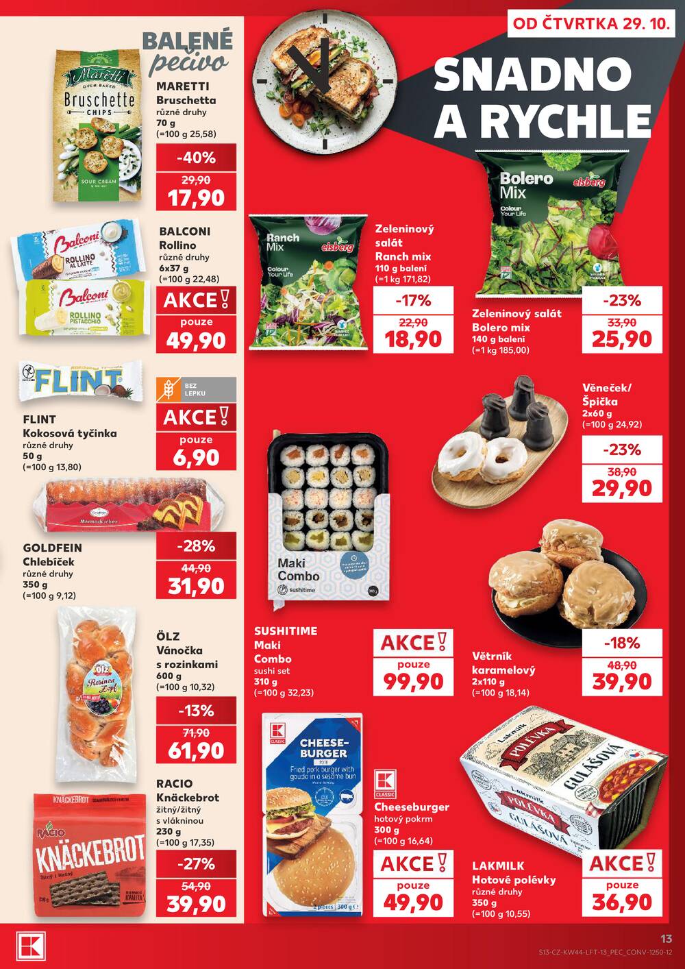 Leták Kaufland - Kaufland 29.10. - 3.11. - Kaufland Praha Čestlice - strana 13 Leták Kaufland - Kaufland 29.10. - 3.11. - Kaufland Praha Čestlice - strana 13