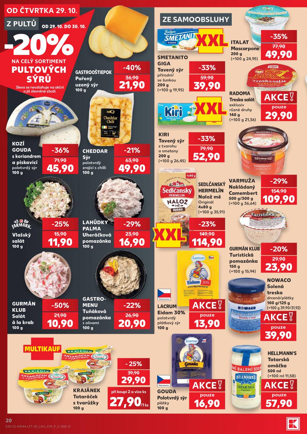 Leták Kaufland - Kaufland 29.10. - 3.11. - Kaufland Praha Čestlice - strana 20