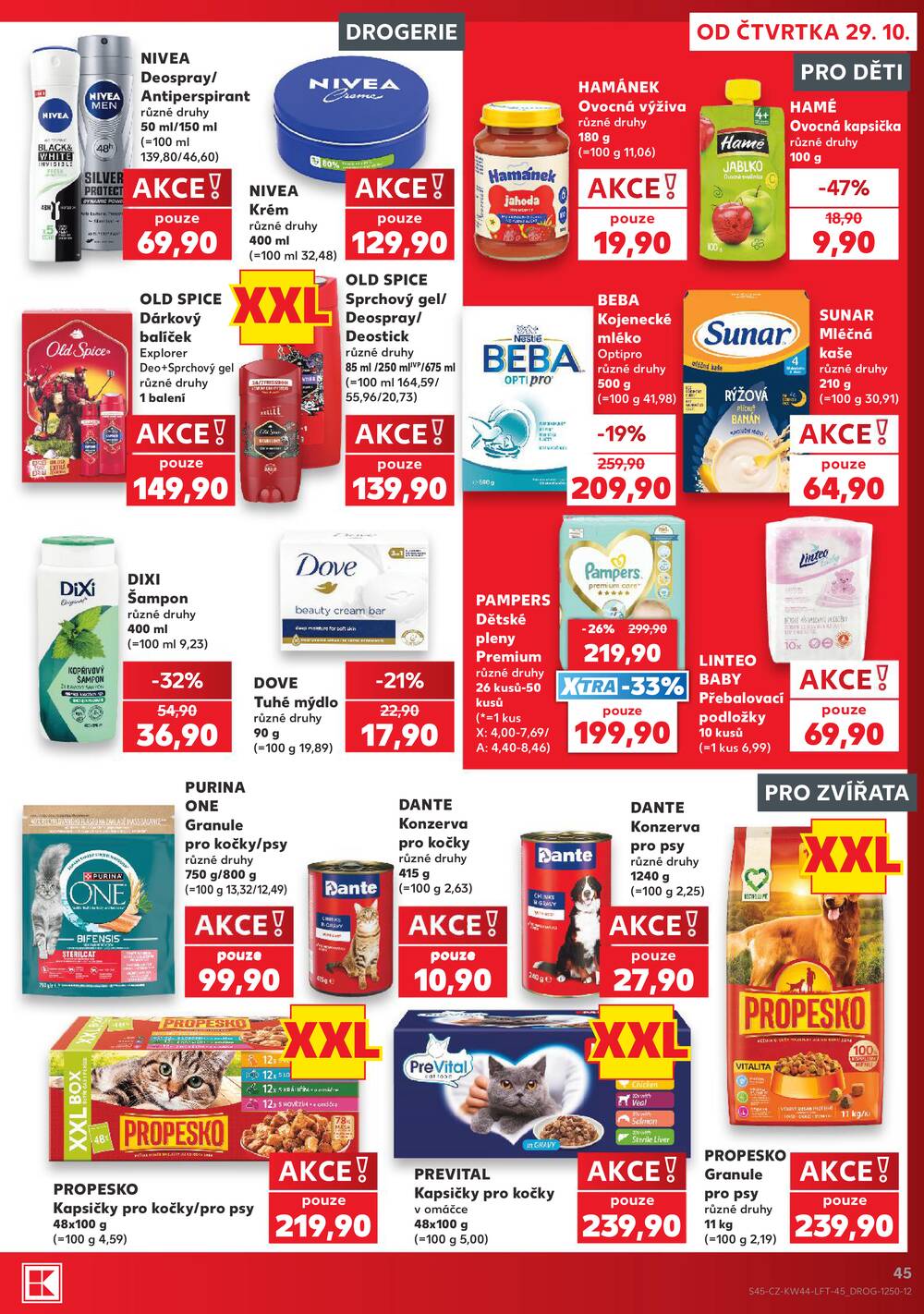 Leták Kaufland - Kaufland 29.10. - 3.11. - Kaufland - Strakonice - strana 45 Leták Kaufland - Kaufland 29.10. - 3.11. - Kaufland - Strakonice - strana 45