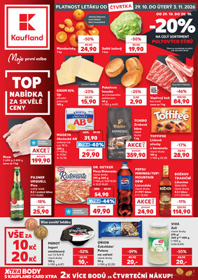 Leták Kaufland 29.10. - 3.11. - Kaufland - Jindřichův Hradec