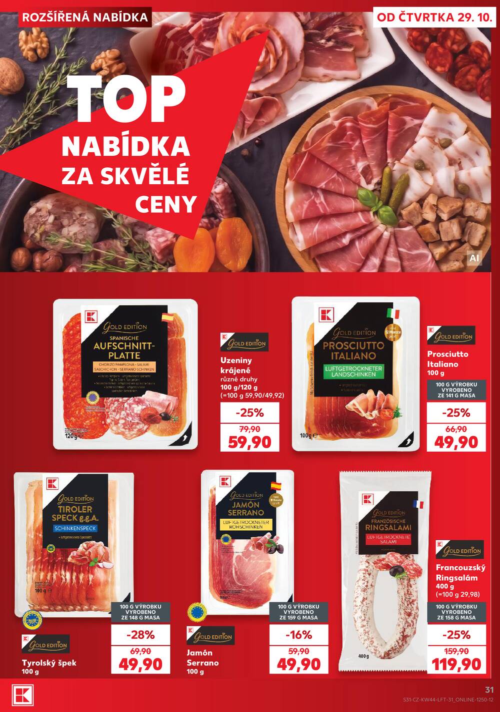 Kaufland 29.10. - 3.11. - Kaufland - Frýdek Místek
