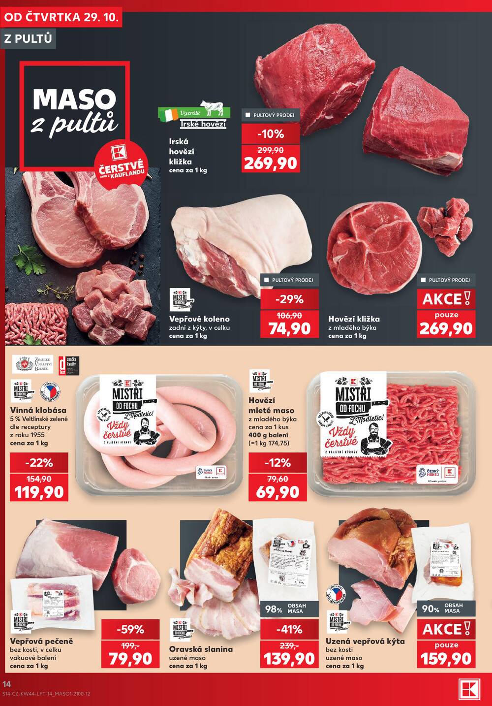 Kaufland 29.10. - 3.11. - Kaufland - Plzeň - Košutka