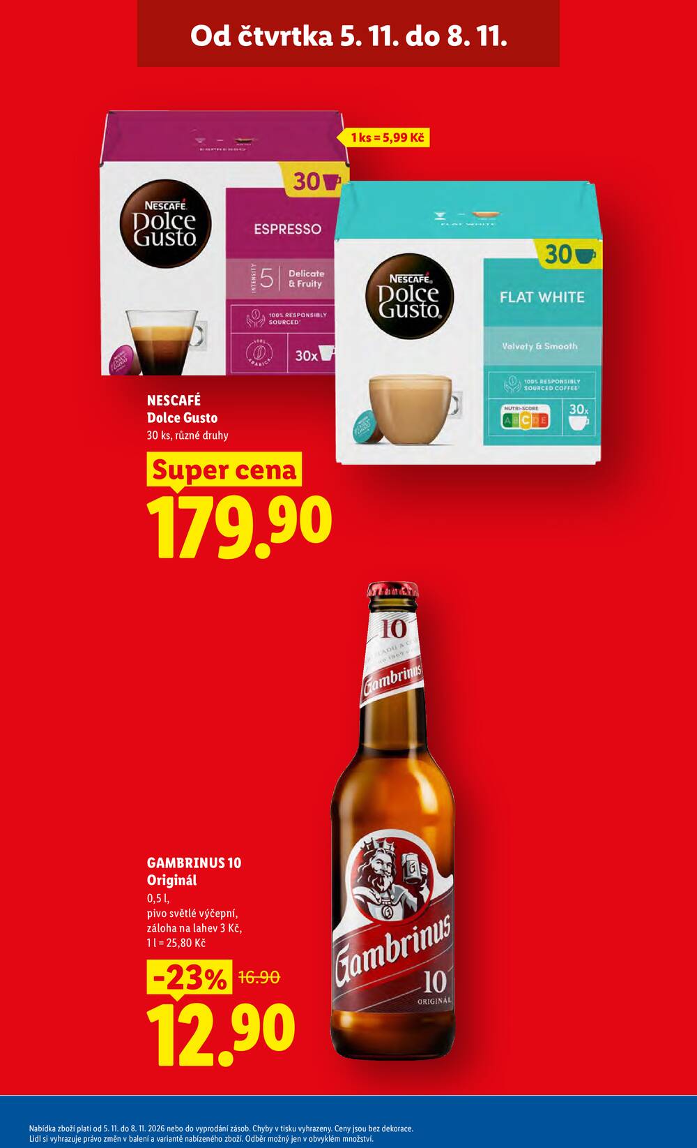 Lidl Čtvrtek od 5.11. do 8.11.2026