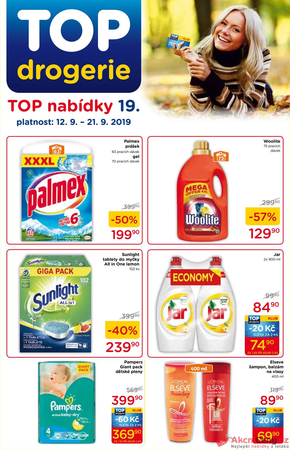 Leták TOP drogerie - TOP drogerie od 12.9. do 21.9.2019 - strana 1 Leták TOP drogerie - TOP drogerie od 12.9. do 21.9.2019 - strana 1