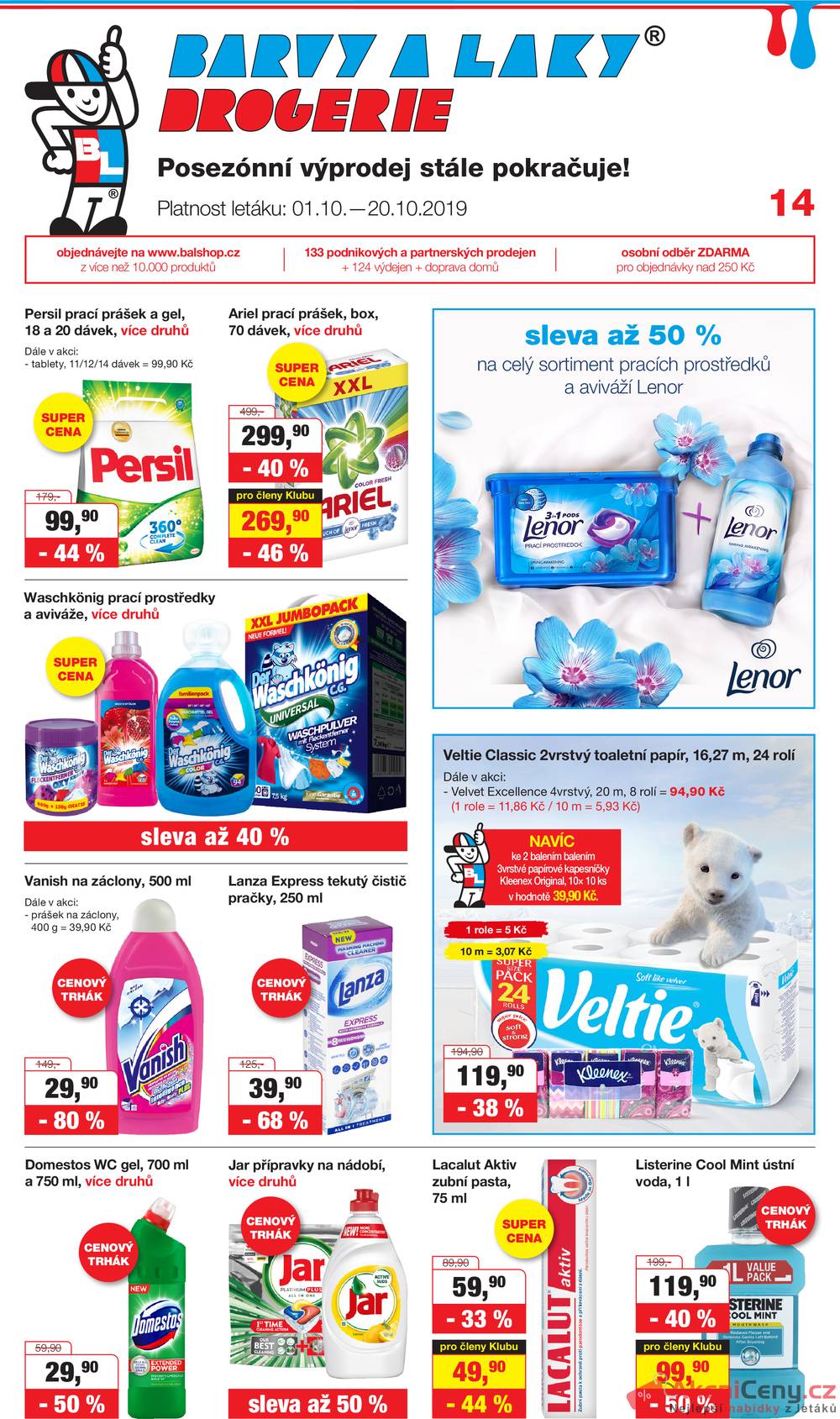 Leták Barvy a laky drogerie - Barvy a laky drogerie od 1.10. do 20.10.2019 - strana 1 Leták Barvy a laky drogerie - Barvy a laky drogerie od 1.10. do 20.10.2019 - strana 1