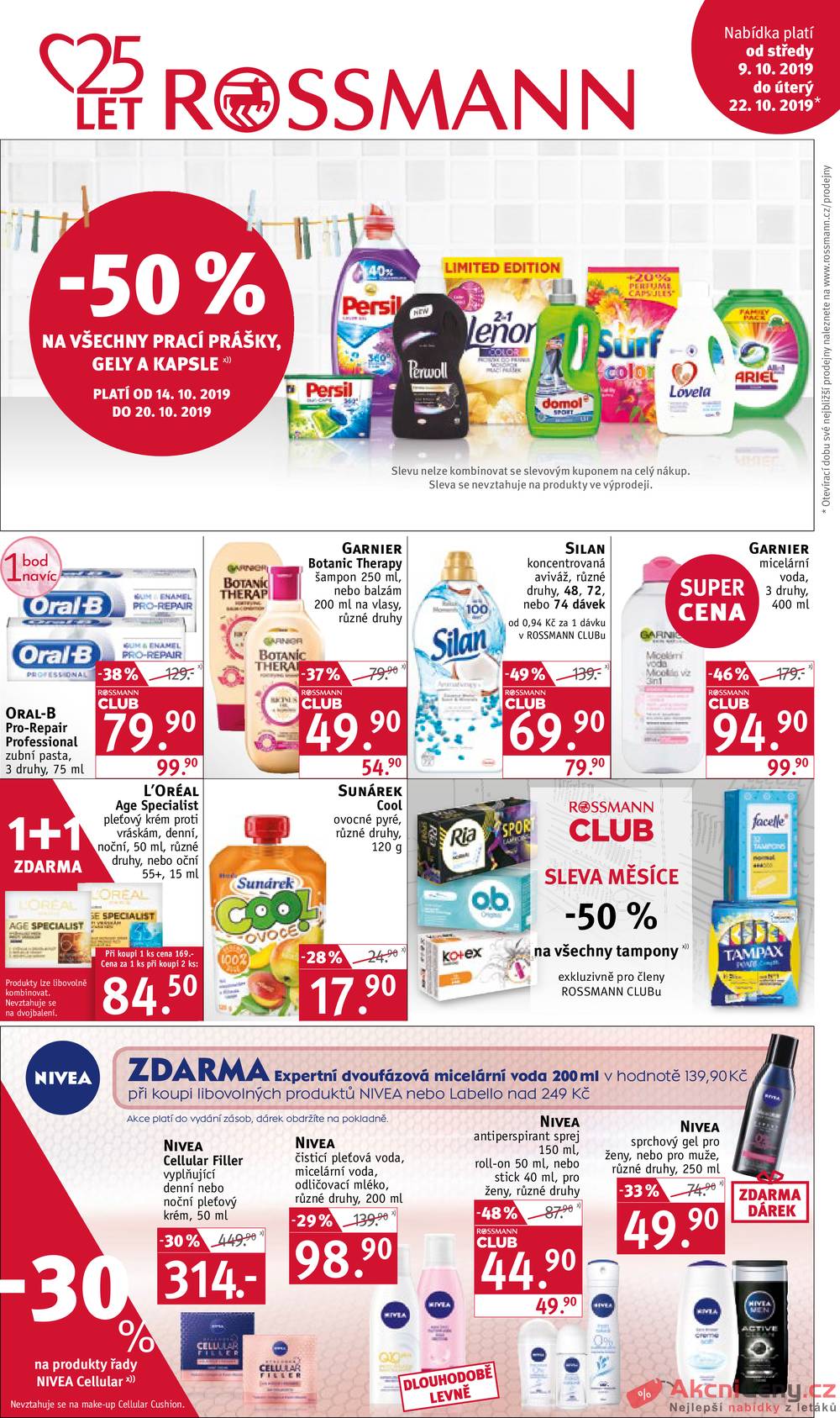 Leták ROSSMANN - Rossmann od 9.10. do 22.10.2019 - strana 1 Leták ROSSMANN - Rossmann od 9.10. do 22.10.2019 - strana 1
