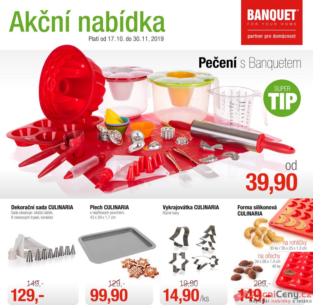 Leták BANQUET - BANQUET od 17.10. do 30.11.2019 - strana 1 Leták BANQUET - BANQUET od 17.10. do 30.11.2019 - strana 1