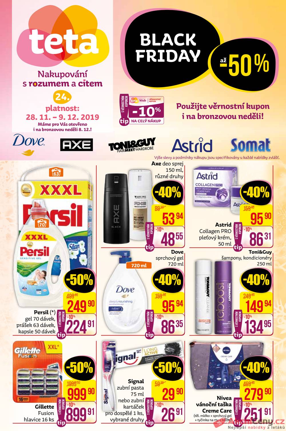 Leták Teta drogerie - Teta drogerie od 28.11. do 9.12.2019 - strana 1 Leták Teta drogerie - Teta drogerie od 28.11. do 9.12.2019 - strana 1