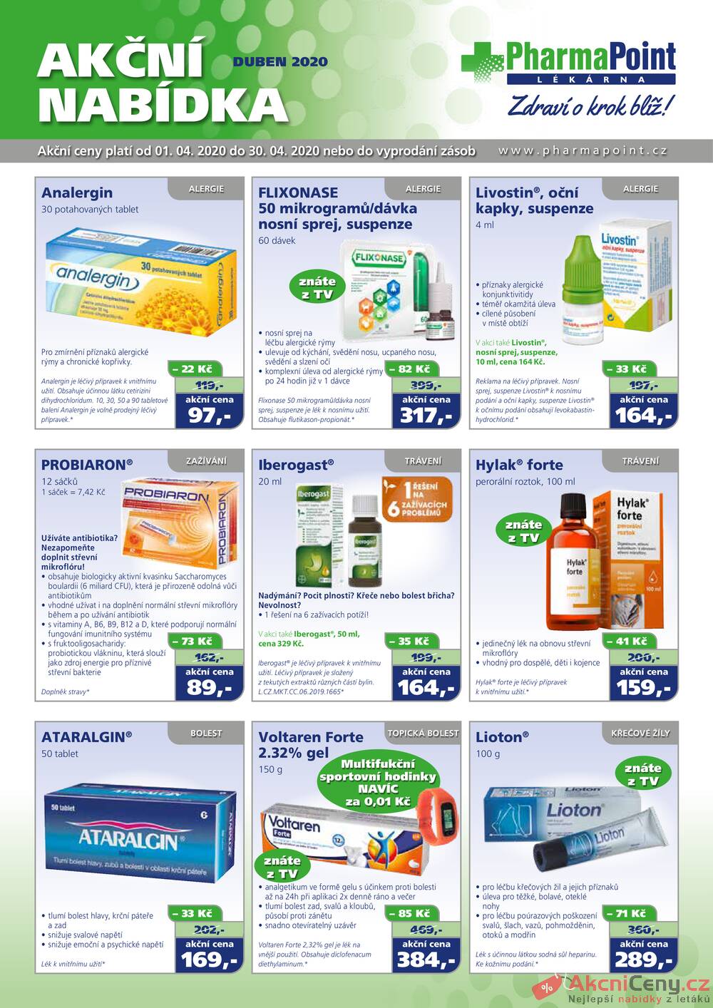 Leták PharmaPoint - PharmaPoint typ A 1.4. - 30.4. - strana 1 Leták PharmaPoint - PharmaPoint typ A 1.4. - 30.4. - strana 1