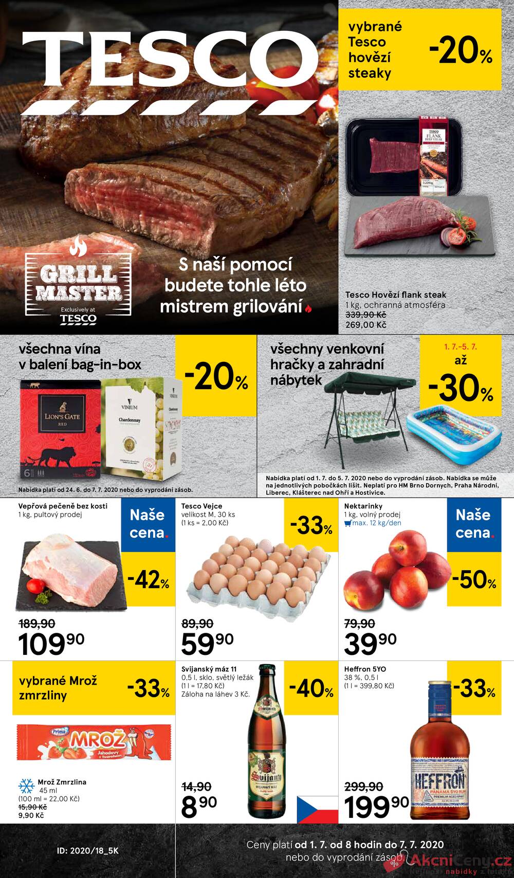 Leták Tesco - Tesco malé hypermarkety od 1.7. do 7.7.2020 - strana 1 Leták Tesco - Tesco malé hypermarkety od 1.7. do 7.7.2020 - strana 1