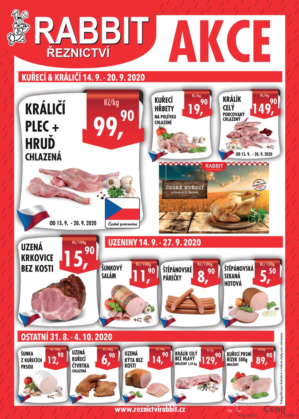 Leták RABBIT řeznictví strana 1/1
