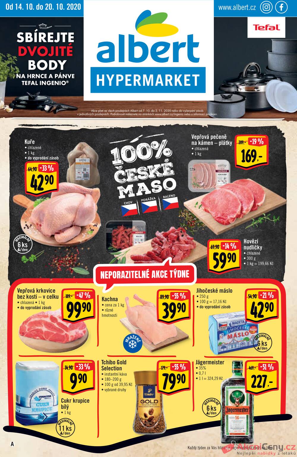 Leták Albert - Albert Hypermarket od 14.10. do 20.10.2020 - strana 1 Leták Albert - Albert Hypermarket od 14.10. do 20.10.2020 - strana 1