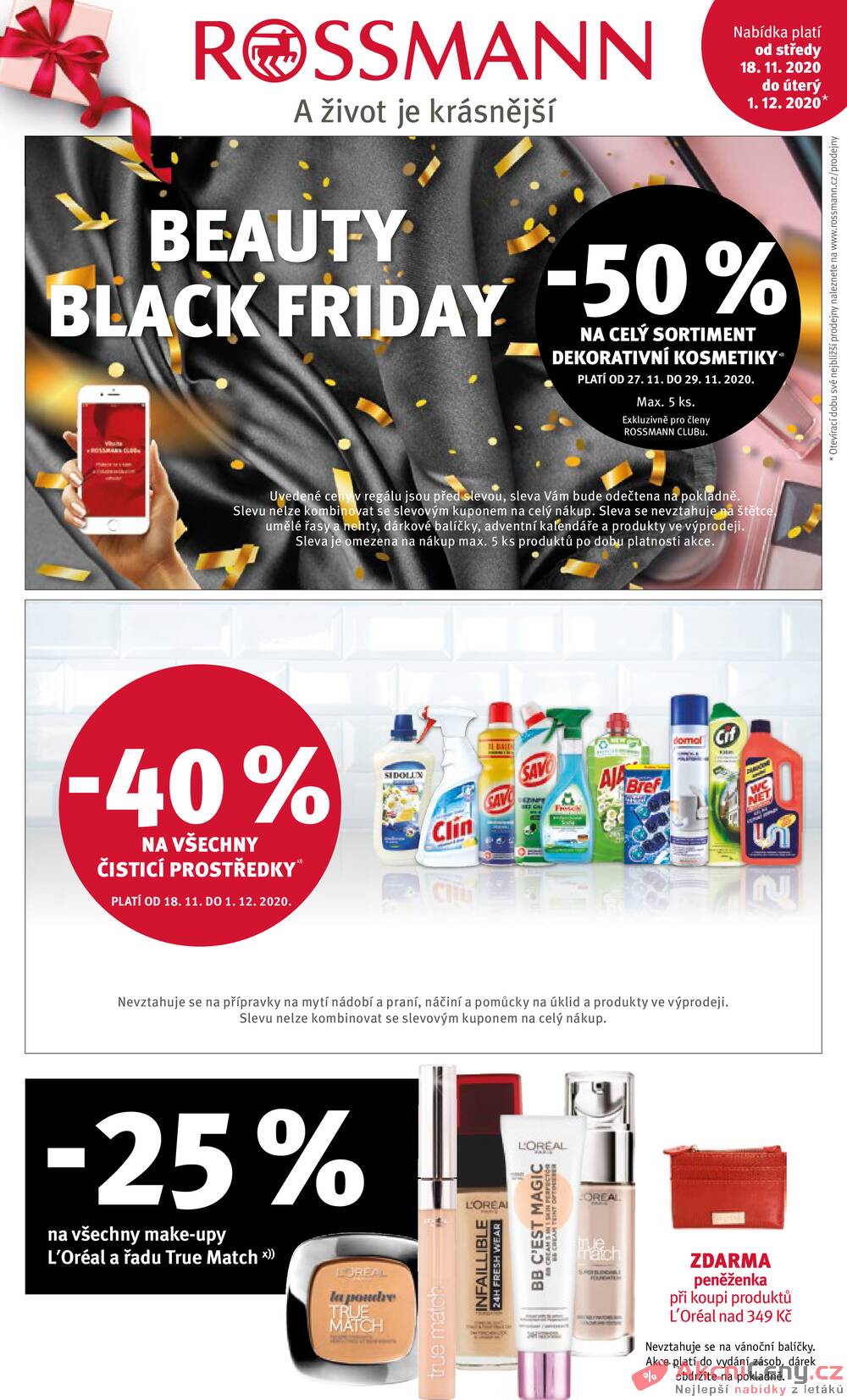 Leták ROSSMANN - Rossmann od 18.11. do 1.12.2020 - strana 1 Leták ROSSMANN - Rossmann od 18.11. do 1.12.2020 - strana 1