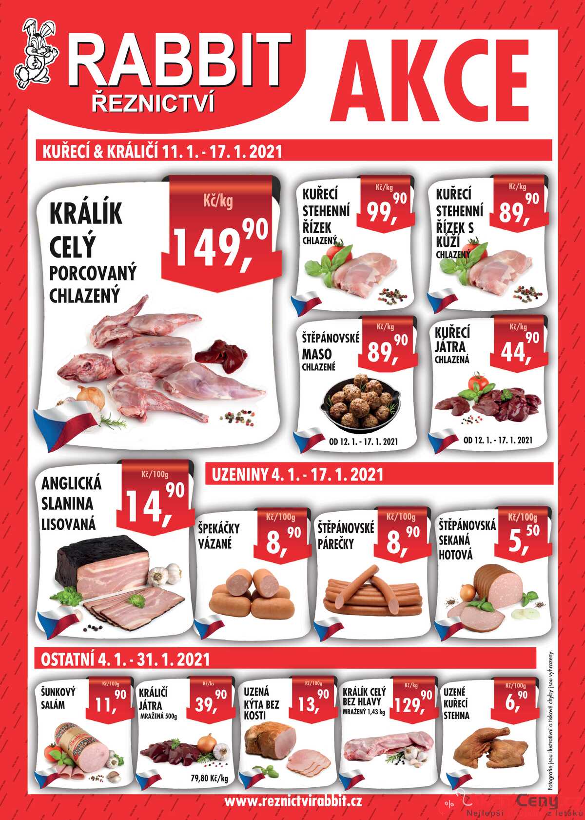 Leták RABBIT řeznictví strana 1/1