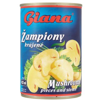 Giana Žampiony ve slaném nálevu 400g, vybrané druhy