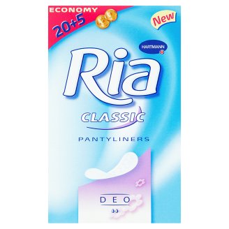 Ria Classic Slipové vložky, vybrané druhy