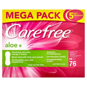 Carefree Aloe slipové vložky 76 ks