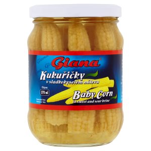 Giana Kukuřičky v sladkokyselém nálevu 340g