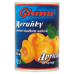 Giana Meruňky v mírně sladkém nálevu 410g