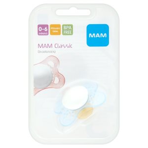 MAM Classic ortodontický latexový dudlík různé barvy