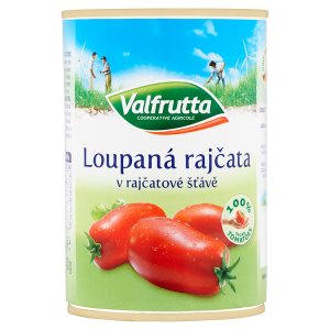 Valfrutta Loupaná rajčata v rajčatové šťávě 400g
