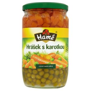 Hamé Hrášek s karotkou v mírně slaném nálevu 640g