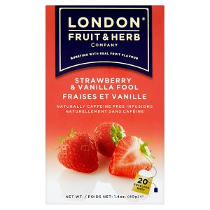 London Fruit & Herb Company Jahoda s vanilkou ovocno-bylinný čaj 20 sáčků 40g