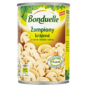 Bonduelle Žampiony v mírně slaném nálevu 400g, vybrané druhy