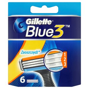 Gillette Blue 3 Náhradní hlavice k holicímu strojku 6 ks