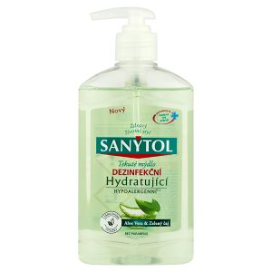 Sanytol Tekuté mýdlo hydratující aloe vera & zelený čaj 250ml