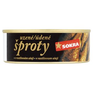 Sokra Uzené šproty v rostlinném oleji 240g