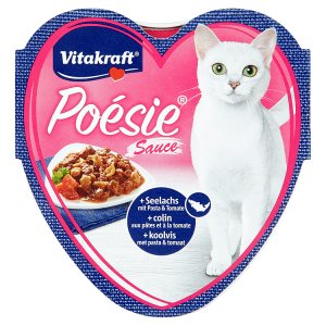Vitakraft Poésie Sauce + treska s těstovinami v rajčatové omáčce 85g