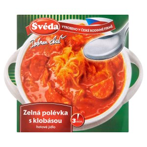 Švéda Zelná polévka s klobásou 330g
