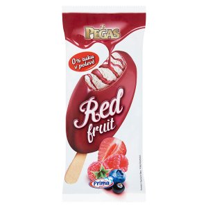 Prima Pegas Red fruit mražený ovocný a smetanový krém s polevou 90ml