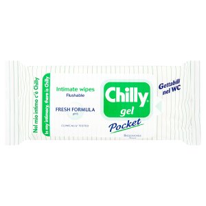 Chilly Pocket gel intimní ubrousky 12 ks