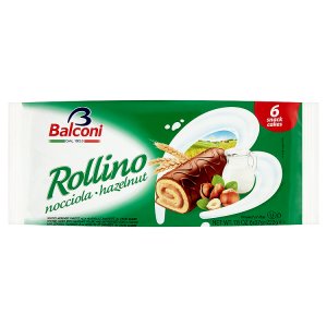 Balconi Rollino s lískooříškovou náplní a kakaovou polevou 6 x 37g