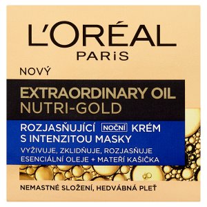 L'Oréal Paris Extraordinary Oil Nutri-Gold Rozjasňující noční krém s intenzitou masky 50ml