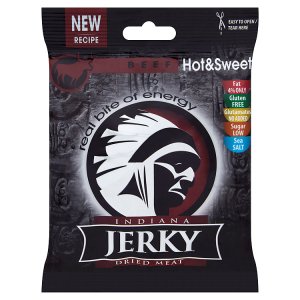 Indiana Jerky Hot&Sweet sušené maso hovězí 25g