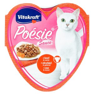 Vitakraft Poésie Sauce + hovězí & mrkev v omáčce 85g