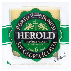 Moravia Herold přírodní tvrdý sýr 160g