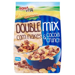 Bona Vita Double mix směs zapékaných müsli s kakaem a kukuřičných lupínků 500g