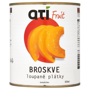 Ati Fruit broskve loupané plátky 850ml