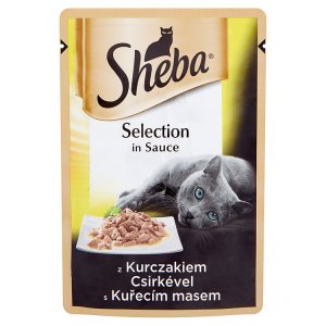 Sheba Selection in Sauce Kompletní krmivo pro dospělé kočky s kuřecím masem 85g